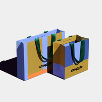 Custom Luxury Eco-Friendly Recyclable Paperboard Gift Boxes for Clothing & Shoes with Flexiloop Handle and Custom Logo