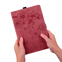 Étui portefeuille en cuir PU à motif floral de fleurs de cerisier pour tablette Xiaomi Redmi Pad Pro 12.1 Poco 5G M1 2025