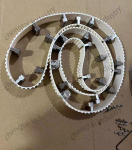 Courroies de distribution en PU sans couture de haute qualité et de bonne performance avec crampons à dents en métal et antistatique - Product Image 4