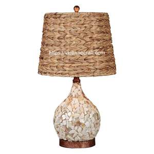 Lampe de table Offre Spéciale en jacinthe d'eau et nacre pour toutes les pièces Éclairage d'intérieur Vente en gros en vrac Fabricant vietnamien - Product Image 1