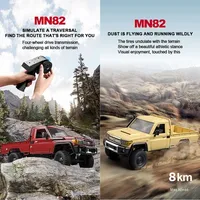 MN82 Vehículo Todoterreno RC 4WD 1/12 LC79, Camioneta de Escalada con Luces LED, Simulación a Escala Real, Coche de Juguete para Niños