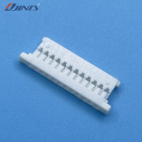 JINDA 1.25T-4-12Y 1.25mm 12 pas PCB/FPC Câble FPC en bronze phosphoreux femelle pour connexion fil-circuit imprimé SMD SMT, assemblages de faisceaux de câbles personnalisés