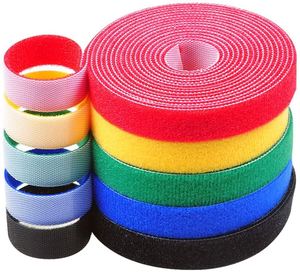 Multi Color Double Sided Hook and Loop Tape Back-to-Back Hook and Loop <b>Rolls</b> Bulk for Optical Fiber Toy House Wire Arrangement - Product Image 3