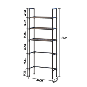 Estante <span class=keywords><strong>de</strong></span> Almacenamiento Multifuncional <span class=keywords><strong>de</strong></span> Metal <span class=keywords><strong>de</strong></span> Tres Niveles para <span class=keywords><strong>Baño</strong></span>, Fácil <span class=keywords><strong>de</strong></span> Montar, sobre el Inodoro - Product Image 6