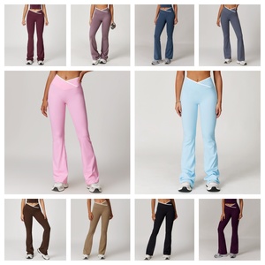 <span class=keywords><strong>Pantaloni</strong></span> da Yoga JY per <span class=keywords><strong>Donna</strong></span>, Effetto Nudo, <span class=keywords><strong>Vita</strong></span> Alta, Gamba Larga, Elasticizzati, <span class=keywords><strong>Comodi</strong></span> per Palestra e Sport - Product Image 2