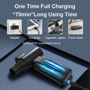 Có Thể Điều Chỉnh 100000Rpm LED Ánh Sáng Có Thể Sạc Lại Không Dây Máy Thổi Khí Thiết Bị Điện Làm Sạch Bàn Phím Màu Đen Nén Không Khí Khăn Lau Bụi - Product Image 5