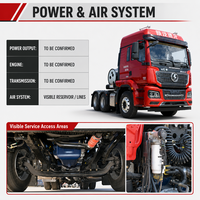 Camion tracteur lourd d'occasion SHACMAN M3000S 6x4 Euro 3 pour la logistique des matériaux de construction, tracteur Shacman 6*4 /8*4