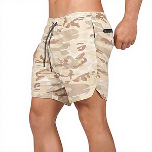Mid Waist Biker <b>Shorts</b> <b>Men</b> Solid Color Stretch Activewear <b>Cycling</b> Breathable Knitted Spandex Nylon Sporty Style Drawstring - Product Image 3