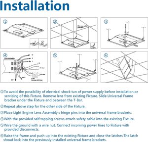 Chống bụi vuông lõm LED bảng điều chỉnh ánh sáng có thể điều chỉnh trung tâm giỏ LED Đèn 40 Wát trần ánh sáng văn phòng LED <span class=keywords><strong>troffer</strong></span> ánh sáng trang bị thêm - Product Image 5