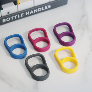 Food Grade <b>Silicone</b> Bottle Handle Ring and Cup Expansion Ring Handheld Anti slip Cup Holder Grip Without Burning Hands - Product Image 1