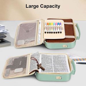 Funda para Biblia Cristiana con Logotipo Personalizado de Fábrica BSCI, Maletín Impermeable con Asa y Bolsillo con Cremallera, Regalos de Arte Cristiano - Product Image 5