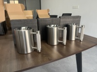 HALA-HM1 6/8/10kg Offre Spéciale acier inoxydable haltère tasses argent sport eau tasse Fitness entraînement bras force lourde