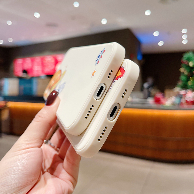 Red Flag Bear Hold Astronaut Boys Cow Luxury Cell Phone Cases for Phone for iphone Xs 13 case