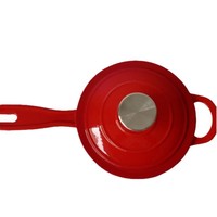 Pot à lait à long manche en fonte émaillée de haute qualité en gros
