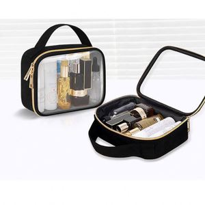 Newest Cosmetic <b>Bag</b> Portable <b>Clear</b> PVC Zipper <b>Bag</b> Fashion Ladies Purse Waterproof Travel Cosmetic <b>Bag</b> - Product Image 3