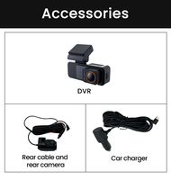 Kamera dasbor Video langsung GPS 4K dengan Monitor parkir Cardvr Wifi untuk penglihatan malam maks 512G layar IPS garansi 1 tahun