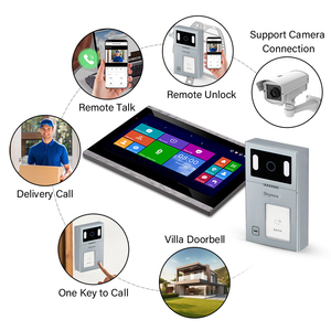 Prix fabricant : Interphone vidéo Tuya pour maison intelligente, moniteur intérieur uniquement, écran tactile 10 pouces 1080p - Product Image 2
