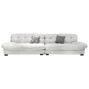 Canapé nuage moderne minimaliste en tissu, amovible et lavable, forme semi-circulaire, meubles de salon - Product Image 4