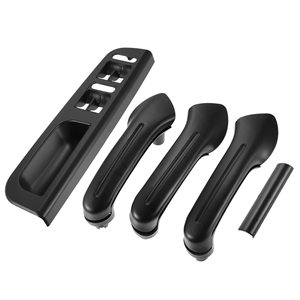 Volkswagen <b>Window</b> Switch <b>Panel</b> Bezel Door Handle Trim Set Carbon Fiber Textured Black Gray Beige ABS Material - Product Image 3