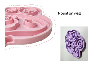 Vente en gros de matériel en silicone de Noël pour chien, moule à lécher pour chien, mangeoire lente pour animaux de compagnie, bol d'alimentation lente avec ventouse - Product Image 6