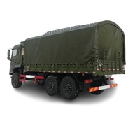 1suzu mobil mobil truk pengangkut tunggal 8m 6x4 mesin Diesel tubuh nampan kargo 8-speed dongfeng 6x6 barang Van pagar transportasi