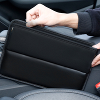Organisateur de vide-espaces pour siège de voiture YECAI, boîte de rangement latérale en cuir PU, accessoires universels pour l'intérieur de la voiture