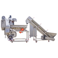 Machine de séparation pneumatique de qualité alimentaire SUS304 pour les noyaux de graines de tournesol, séparateur d'air 5-en-1 facile à nettoyer pour les noix