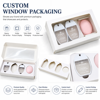 Scatole di Carta Personalizzate Bianche per Spedizioni e Confezioni Regalo, per Disinfettanti per Mani e Flaconi di Profumo, con Finestra Trasparente in PVC