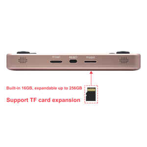Anbernic <span class=keywords><strong>RG350M</strong></span> Lecteur de jeu portable Écran IPS 3.5 "16GB 2500mAh 4770 Dual-Core Open Source System Alloy Shell Champagne Pink - Product Image 5