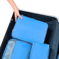 Cubes de rangement de voyage unisexes en polyester légers et personnalisés de haute qualité avec fermeture éclair, lot de 8, pour l'organisation de vos voyages