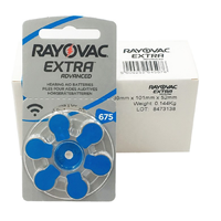 संयुक्त राज्य अमेरिका के बने Rayovac हियरिंग एड जिंक एयर बैटरी