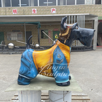 Décoration de jardin extérieure, statue de chien Terrier écossais en résine peinte à la main, couleur personnalisée, fibre de verre, garantie 50 ans