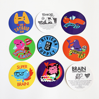 Autocollants en vinyle imperméables personnalisés, étiquettes découpées, autocollants de logo, étiquettes adhésives en PVC