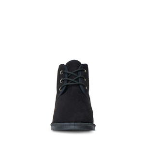 Bottes de neige à lacets pour enfants, avec fermeture éclair latérale, doublure chaude en peluche, semelle en caoutchouc antidérapante, noires, chaussures d'hiver décontractées pour garçons et filles - Product Image 3