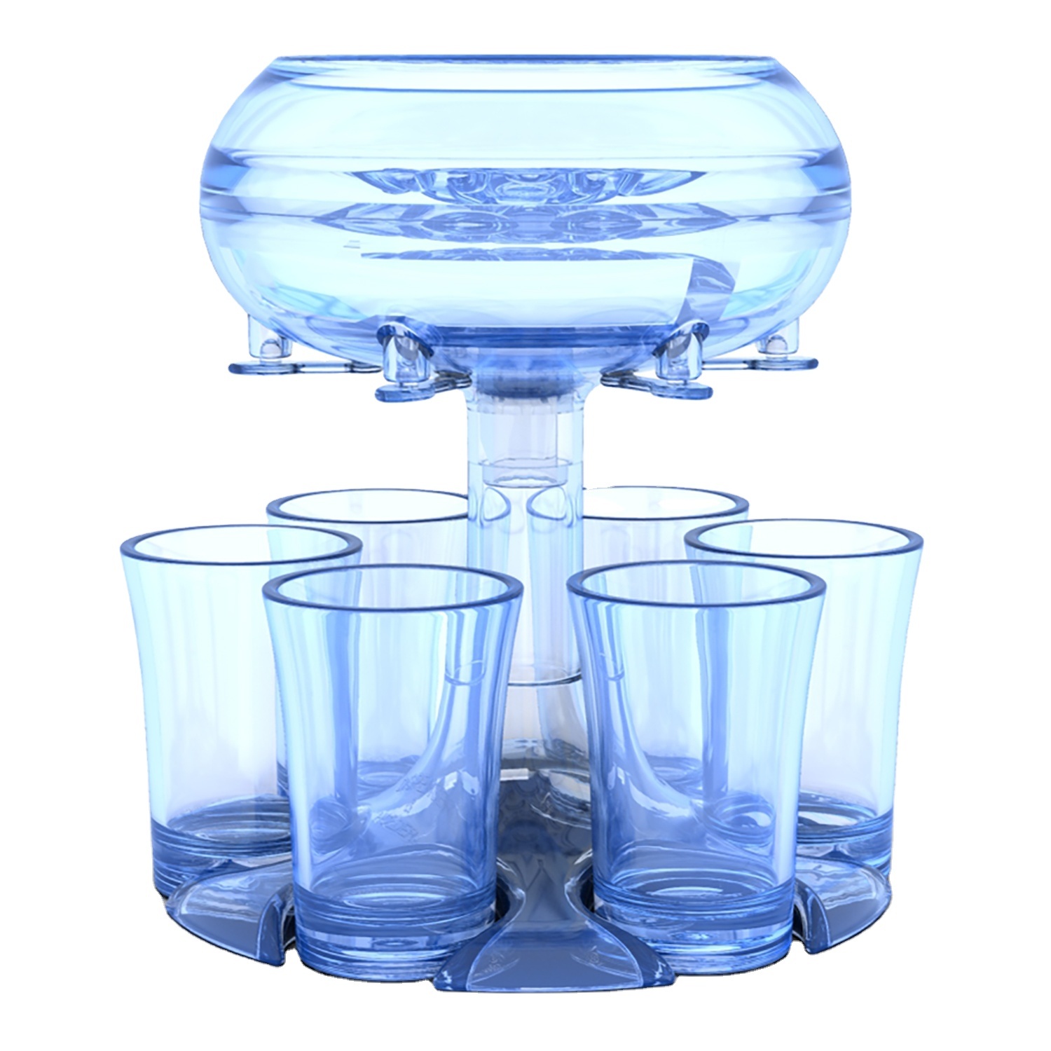 Hot Sale 6 Shot Glass Dispenser And Holder With 6pcs Cups BBQ Party Club Bar Drinks Wine Dispenser