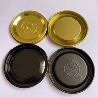 Vente Flash : Bouchon à vis rond en aluminium anti-déversement personnalisable, 38mm-89mm, qualité alimentaire pour bocaux, bouteilles et contenants, avec logo personnalisé