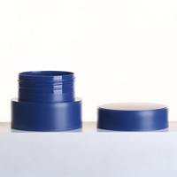 Pot rond de 85g pour crème et gel à ongles, pot bleu, couvercle en plastique givré pour pots, vente en gros