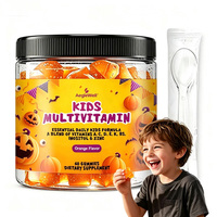 Gummies multivitaminées pour enfants AegleWell OEM, marque privée, vitamines C, D3, zinc, soutien immunitaire, saveur orange, 60 unités