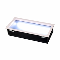 Top Vente 3D LED Veilleuse Bois Naturel Photo Cadre Carré avec Base PC Design Industriel pour Salon ou Entrepôt