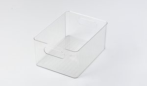 クリアーPET冷蔵庫収納ビンカスタマイズキッチンオーガナイザー容器冷凍庫用食品収納 - Product Image 3