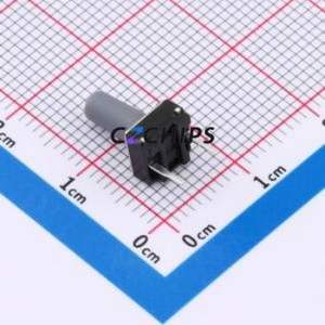 TSA06154-110B332BM Tactile Switch Through hole Component (THT),6.1x6.1mm Switch Single Pole Single Throw Round Button 1.8N 6.1mm - Product Image 2