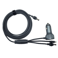 Chargeur de voiture numérique 3-en-1 pour Starlink Mini avec charge rapide PD65W, câble d'alimentation de voiture DC 12-24V 18AWG