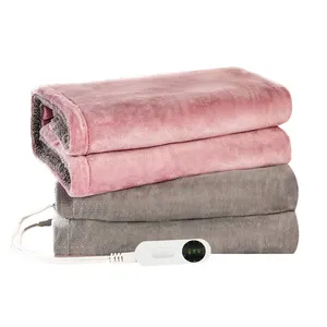 Couverture chauffante rose 220V couverture chauffante couverture électrique lavable en peluche douce