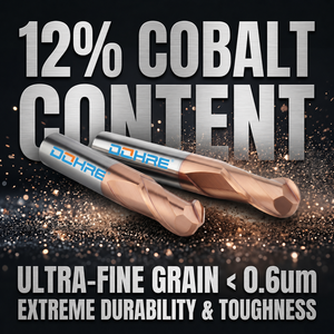 DOHRE <span class=keywords><strong>UEX</strong></span> 50mm HRC60 CNC tungstène carbure monobloc 2F boule nez fraise Fresas métal Duro pour acier - Product Image 5