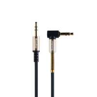 Câble audio blindé 3,5 mm mâle-femelle, connecteur plaqué or, gaine TPE, coque en aluminium, longueur 1 m, pour haut-parleurs et moniteurs, garantie 1 an