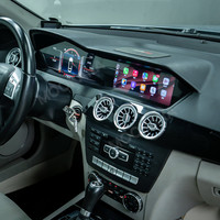 Écran autoradio MOOKAKA 12,3+8,8 pouces pour Mercedes Benz C W204 2011-2014 Android 15 Navigation GPS CarPlay sans fil Plug & Play