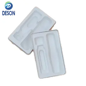 लुगदी ट्रे इलेक्ट्रॉनिक और विद्युत कागज-प्लास्टिक पैकेजिंग पेपर ट्रे के साथ