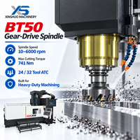Centre d'usinage CNC à portique XINSHUO GSA2018, commande CNC 3 axes, BT50 15kW 380V, centre de fraisage de métaux robuste