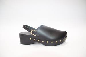 أحذية نسائية بكعب ويدج, أحذية نسائية بكعب ويدج من الجلد بنعل خشبي صلب من الطراز اليوناني القديم للنساء - Product Image 2