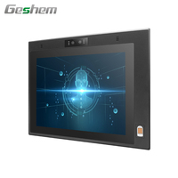 Geshem 17 pouces, PC industriel tout-en-un haute performance J1900 I3 I5 I7, ordinateur embarqué sans ventilateur, compatible Win10/Linux, OEM